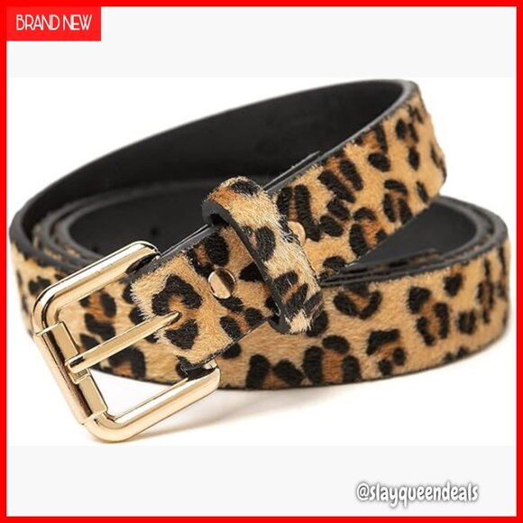 Adjustable PU Leather Belt with Alloy Buckle, Size Medium, Fits 31-36\